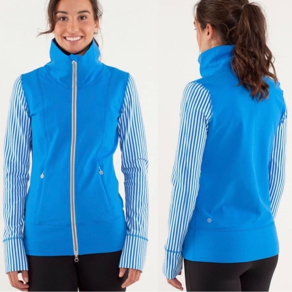 Lululemon Daily Yoga Jacket Beaming Blue Size 8